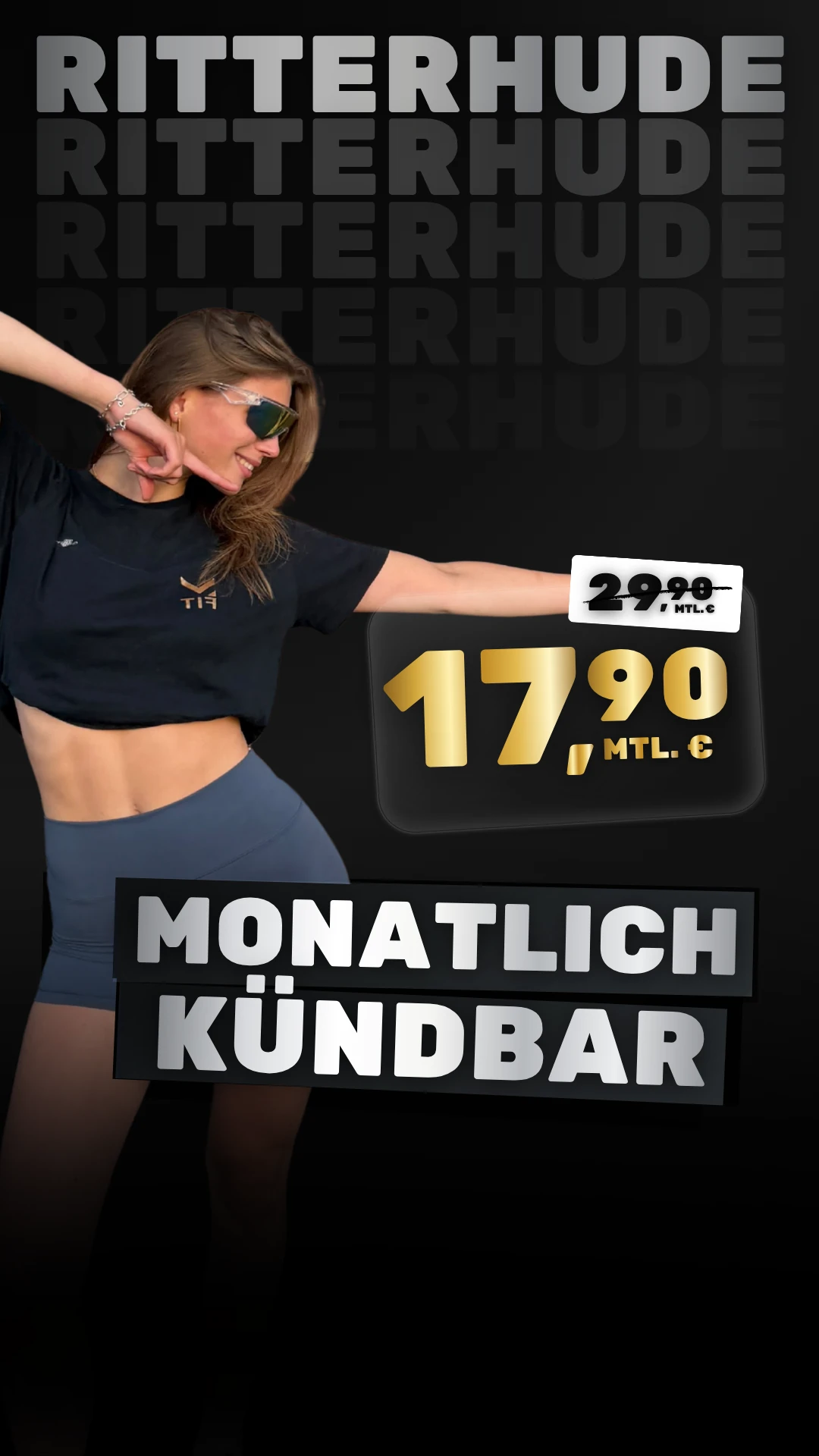 MFit Ritterhude: monatlich kündbar für 17,90 € mtl. statt 29,90 € mtl.